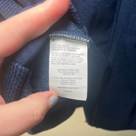 PGA Tour Men's Full Zip Fleece Jacket Navy Blue Size Large - Picture 4 of 5